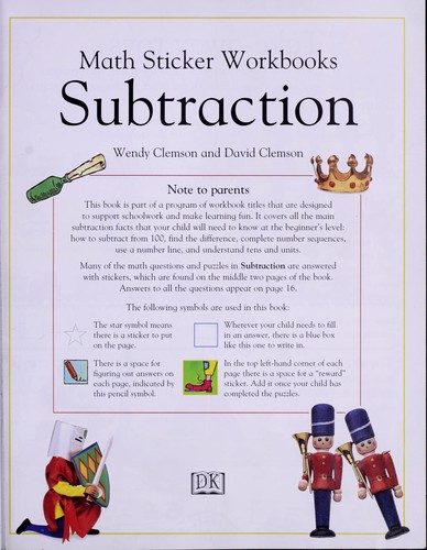 Cover for Math Sticker Workbooks