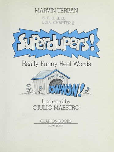Cover for Superdupers!