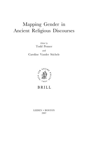 Cover for Mapping gender in ancient religious discourses