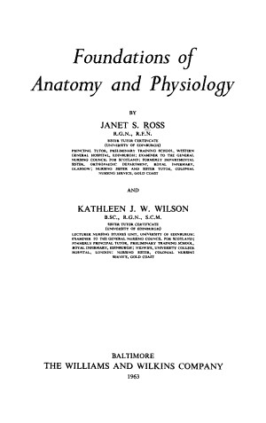 Cover for Foundations of anatomy and physiology