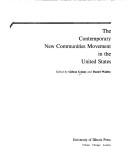 Cover for The contemporary new communities movement in the United States.