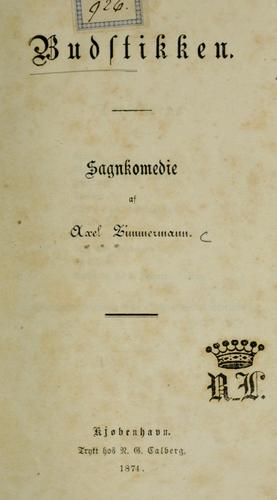 Cover for Budstikken.