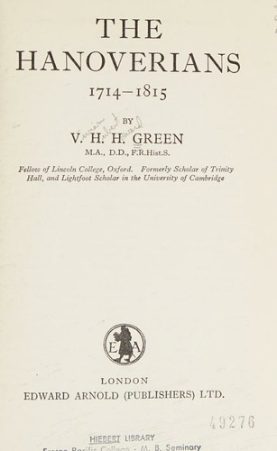 Cover for The Hanoverians 1714-1815