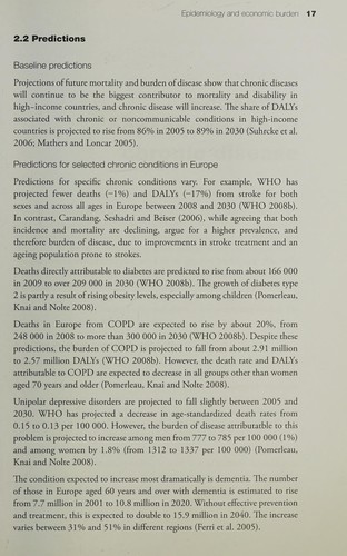 Cover for Tackling chronic disease in Europe