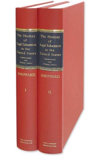 Cover for The History of Legal Education in the United States