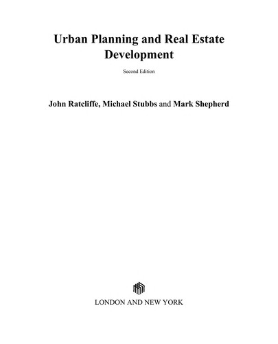 Cover for Urban planning and real estate development