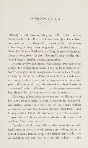 Cover for The streets of Paris