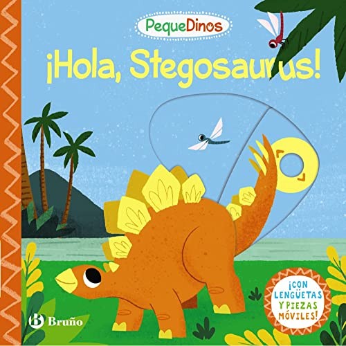 Cover for PequeDinos. ¡Hola, Stegosaurus!