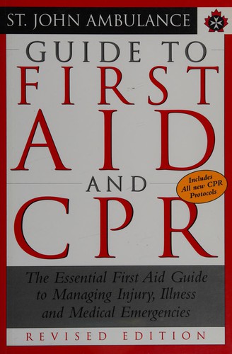 Cover for St. John Ambulance guide to first aid and CPR.