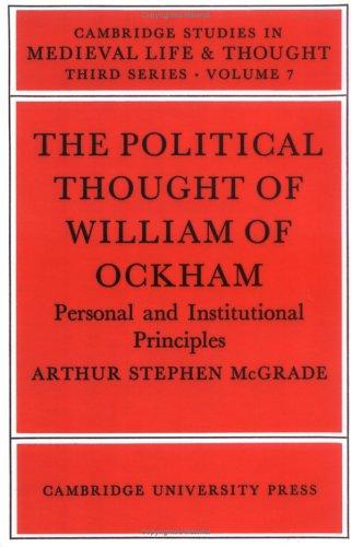 Cover for The Political Thought of William Ockham