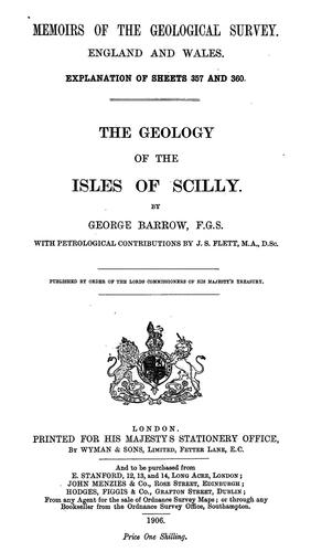 Cover for The geology of the Isles of Scilly