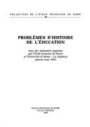 Cover for Problèmes d'histoire de l'éducation