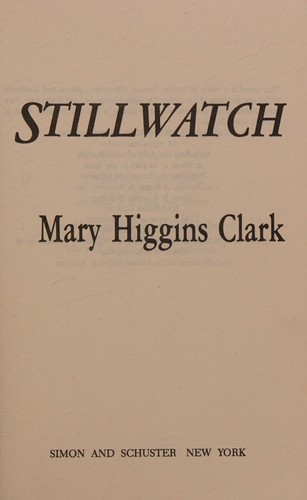 Cover for Stillwatch, (Book Club edition), hc, 1984