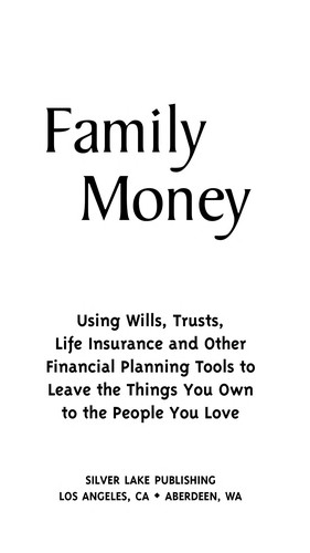 Cover for Family Money