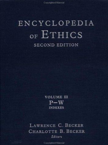 Cover for Encyclopedia of ethics