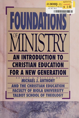 Cover for Foundations of ministry
