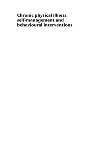 Cover for Chronic physical illness
