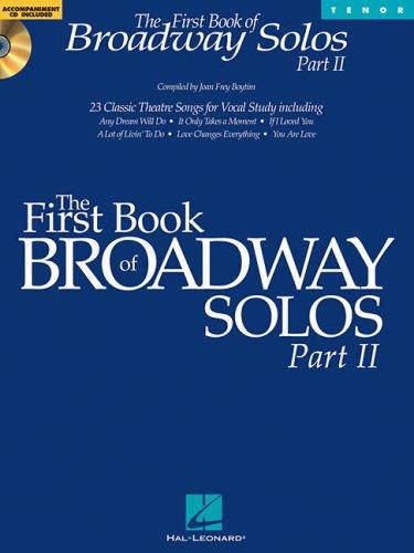 Cover for The First Book of Broadway Solos Part II - Tenor