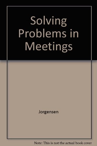 Cover for Solving problems in meetings