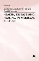 Cover for Health, disease, and healing in medieval culture