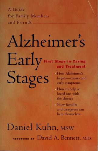 Cover for Alzheimer's early stages