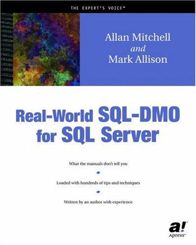 Cover for Real-World SQL-DMO for SQL Server