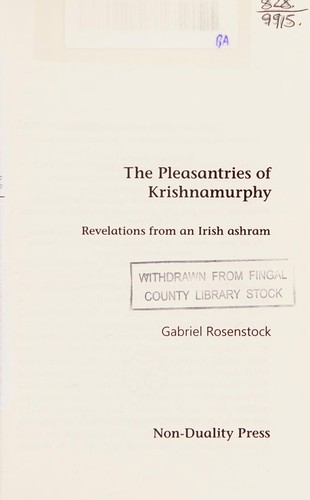 Cover for Pleasantries of Krishnamurphy