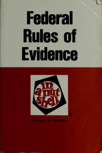 Cover for Federal Rules of Evidence in a nutshell