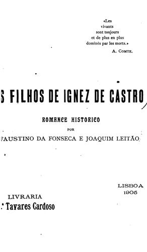 Cover for Os filhos de Ignez de Castro