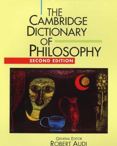 Cover for The Cambridge dictionary of philosophy