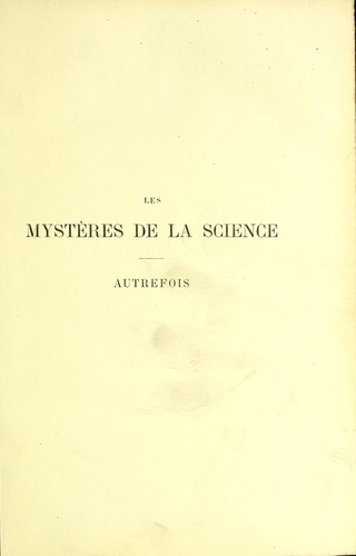 Cover for Les mystères de la science