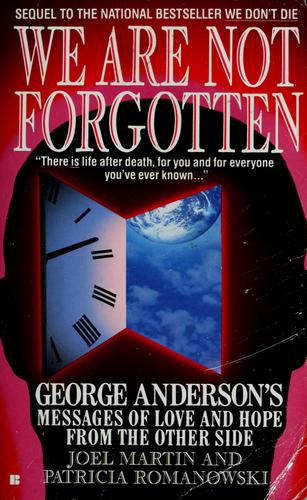 Cover for We are not forgotten
