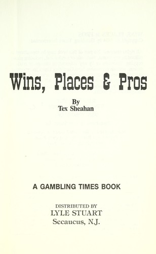 Cover for Wins, places & pros