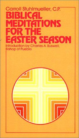 Cover for Biblical meditations for the Easter season