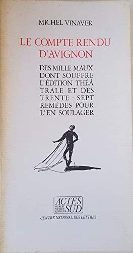 Cover for Le compte rendu d'Avignon