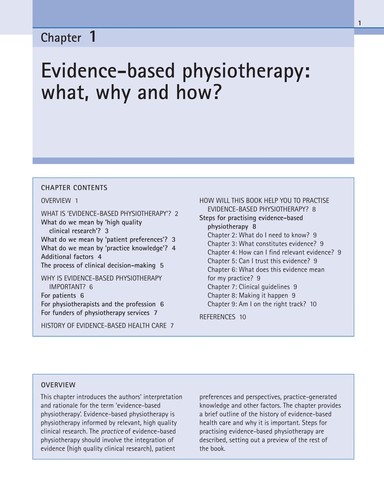 Cover for Practical evidence-based physiotherapy