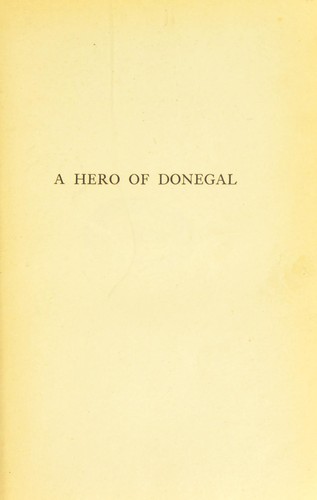 Cover for A hero of Donegal