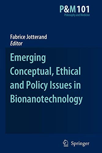 Cover for Emerging Conceptual, Ethical and Policy Issues in Bionanotechnology