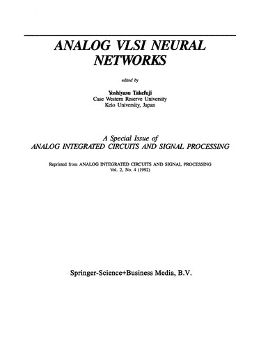 Cover for Analog VLSI neural networks