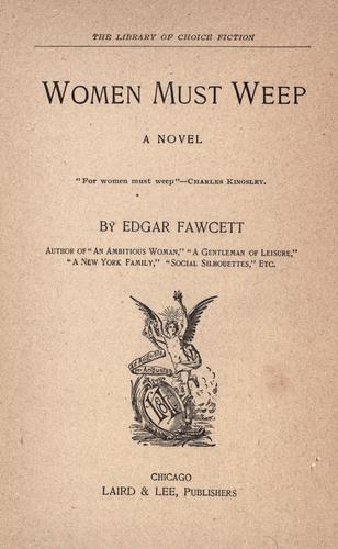 Cover for Women must weep