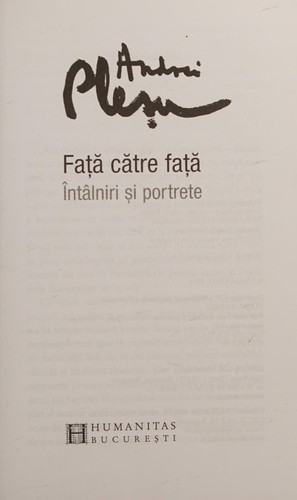 Cover for Față către față