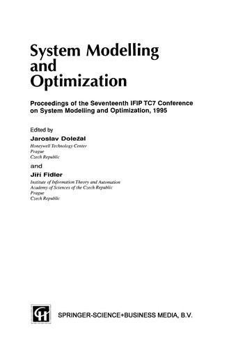 Cover for System modelling and optimization