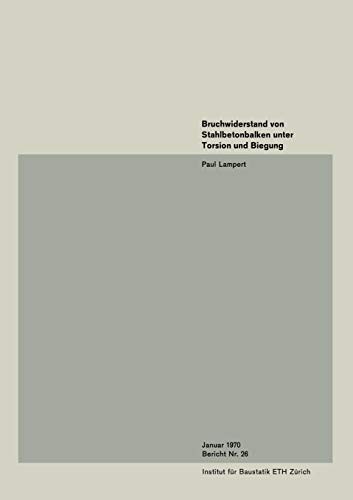 Cover for Bruchwiderstand von Stahlbetonbalken unter Torsion und Biegung