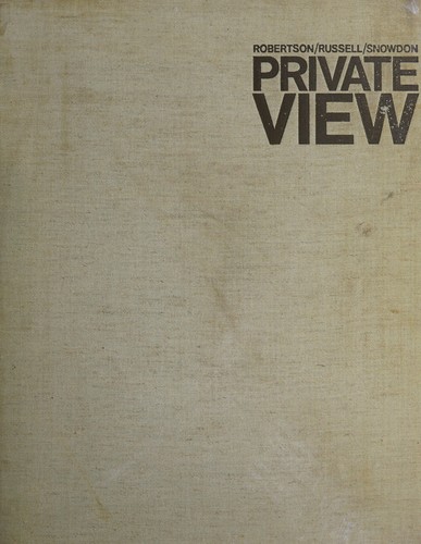 Cover for Private view