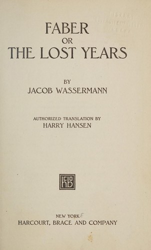 Cover for Faber