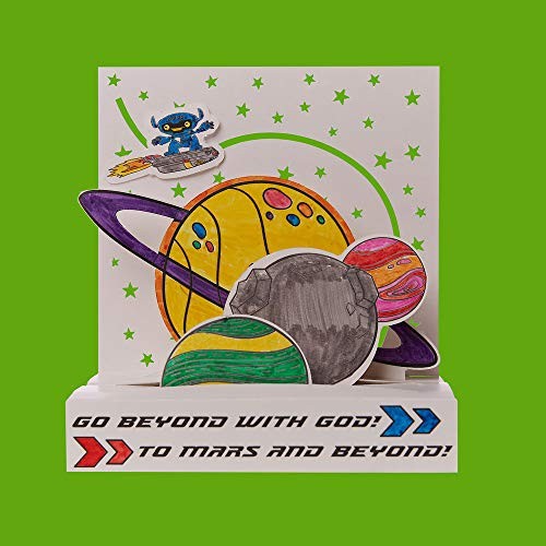 Cover for Vacation Bible School  To Mars and Beyond 3D Planet Scene Craft Kit