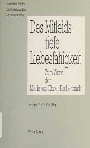 Cover for Des Mitleids tiefe Liebesfähigkeit