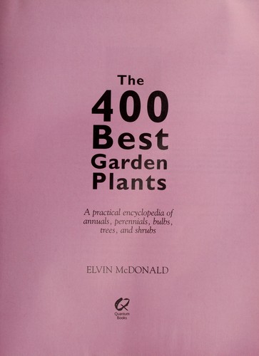 Cover for The 400 Best Garden Plants
