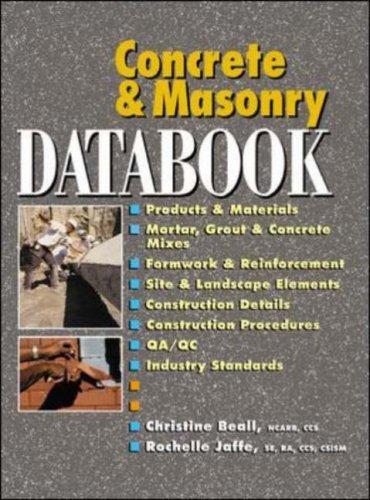 Cover for Concrete and masonry databook