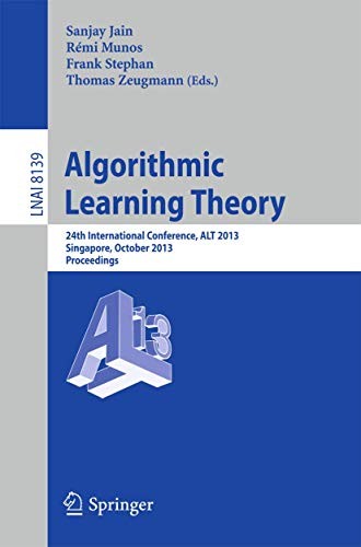 Cover for Algorithmic Learning Theory